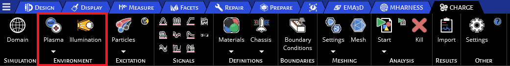Charge Ribbon Environment
