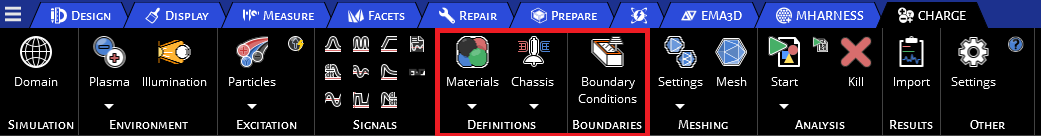 Charge Ribbons Definition
