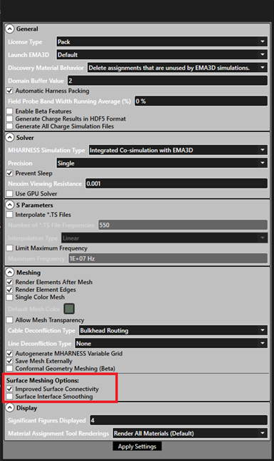 General Mesh Settings