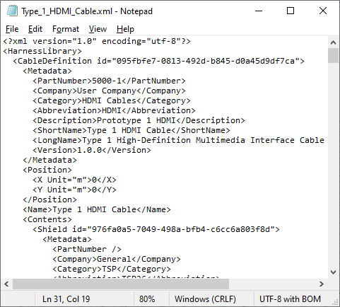 export 11 cable