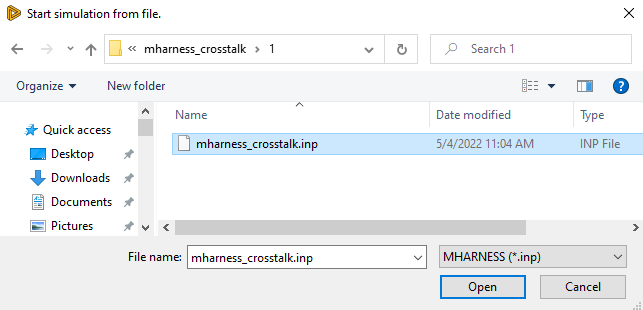 mharness startfile 2