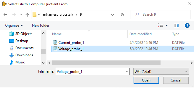 plot mh voltage probe 9